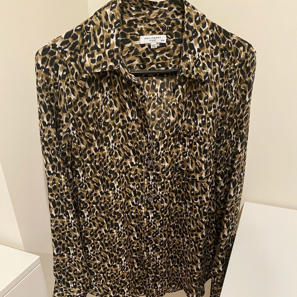 Equipment Print Blouse